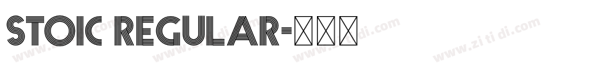 Stoic Regular字体转换